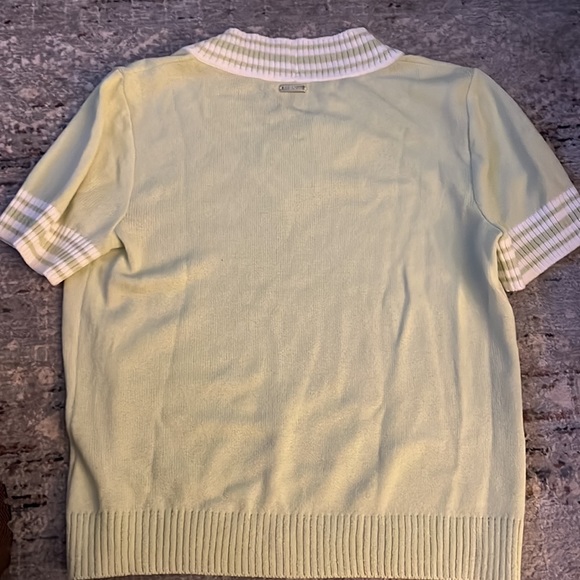 NWT St John Sport putting green and white sweater Medium Excellent condition - Picture 5 of 5